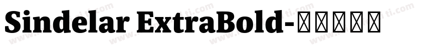 Sindelar ExtraBold字体转换